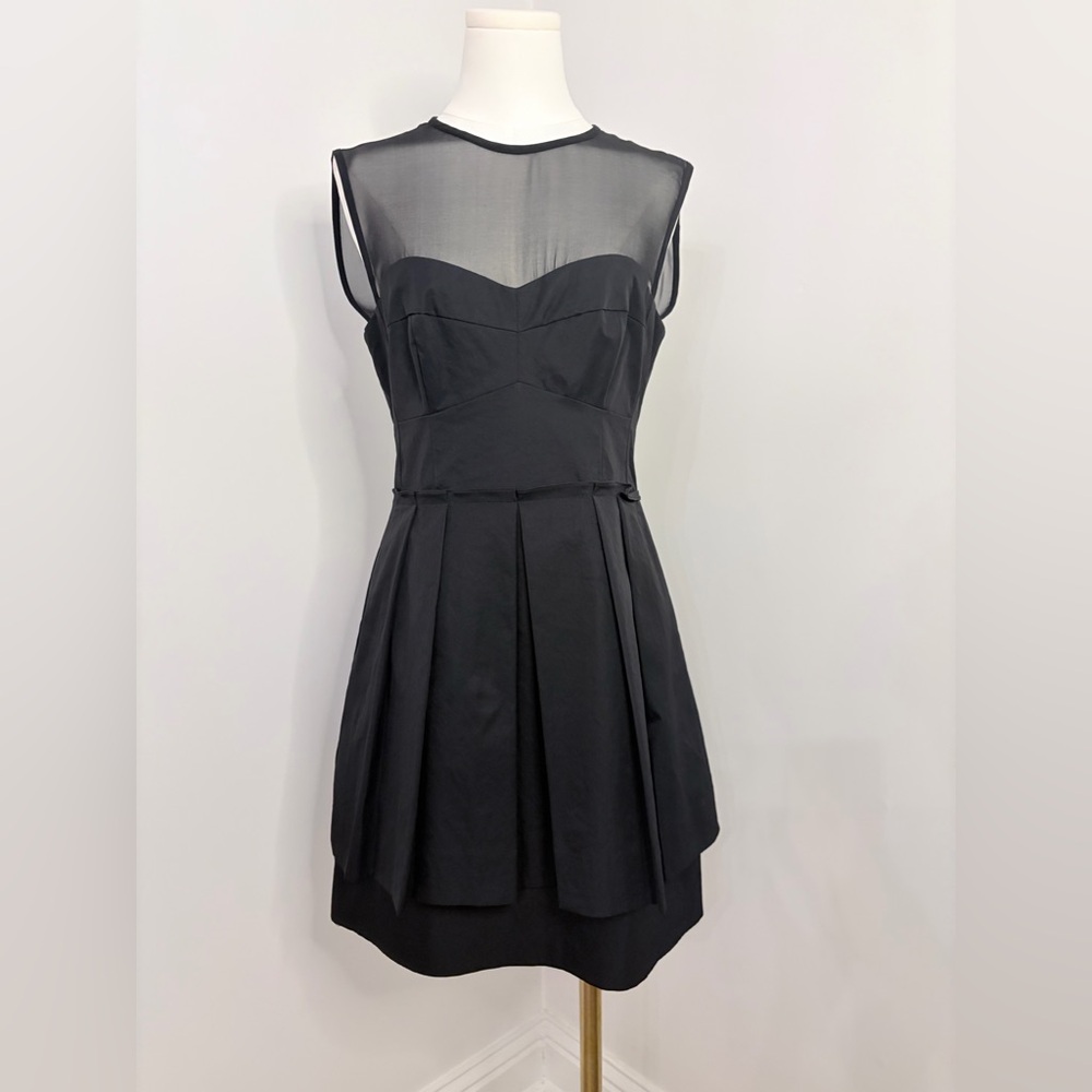 Nanette Lapore Fit & Flare Black Mini Size 8